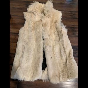 Real fur vest